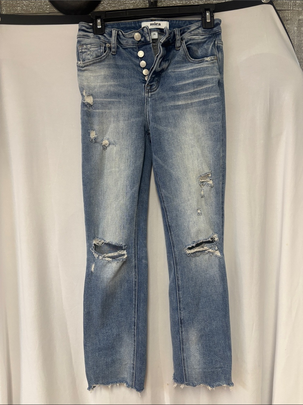 Mica Light Wash Distressed Women's Jeans